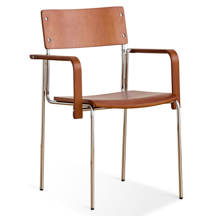Bauhaus boxwood dining chair pinecone in white background.