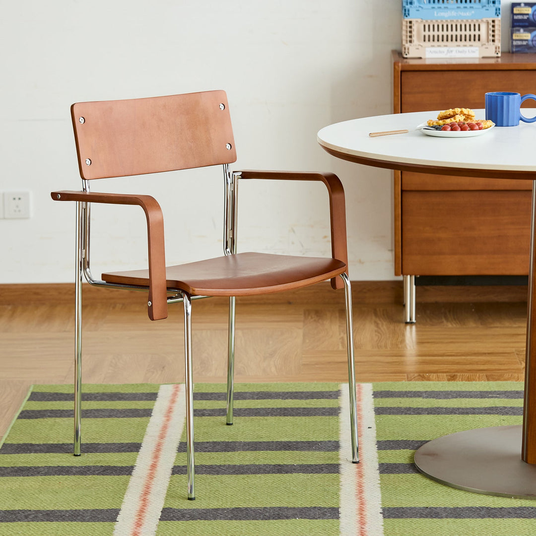 Bauhaus boxwood dining chair pinecone material variants.
