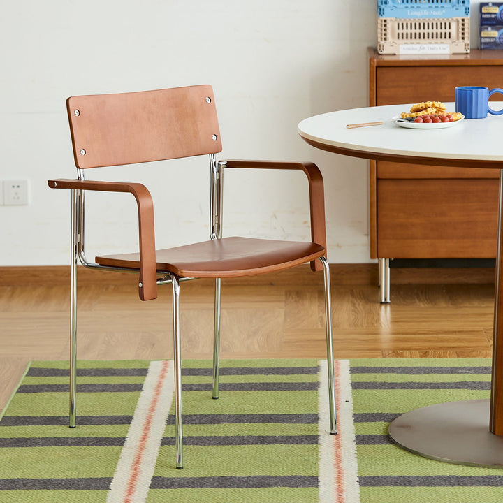 Bauhaus boxwood dining chair pinecone material variants.