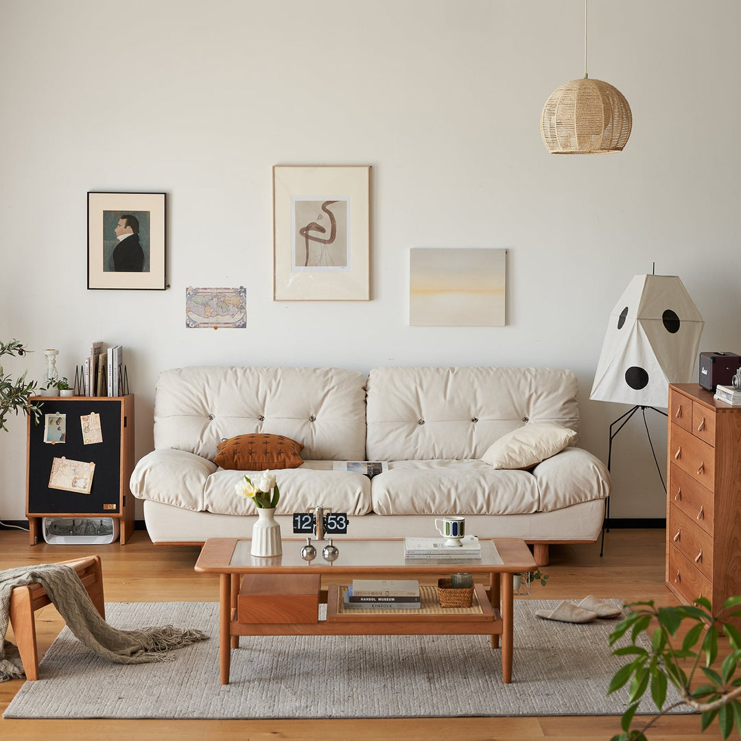 Scandinavian Cat Scratch Resistant Fabric 2 Seater Sofa NIMBUS