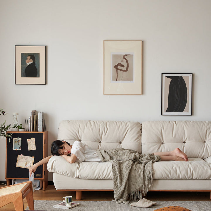 Scandinavian Cat Scratch Resistant Fabric 2 Seater Sofa NIMBUS