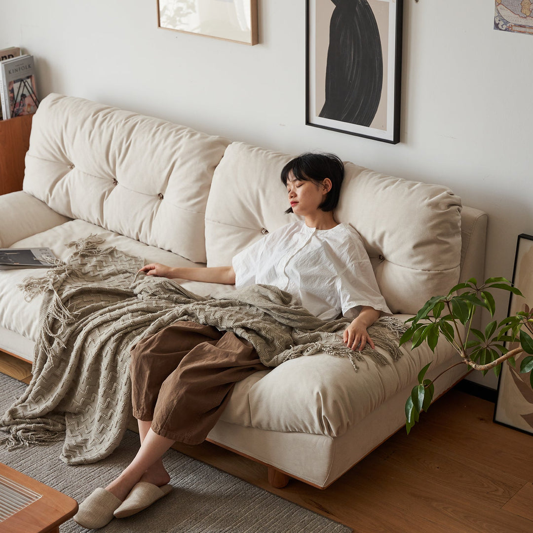 Scandinavian Cat Scratch Resistant Fabric 2 Seater Sofa NIMBUS