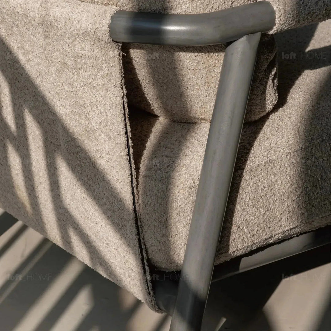 Japandi Chenille Velvet Fabric 1 Seater Sofa SENCE