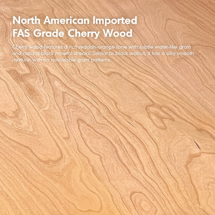 Scandinavian cherry wood corner bookshelf cornera color swatches.