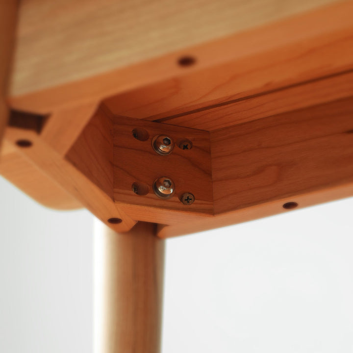 Scandinavian Cherry Wood Dining Bench GREEN