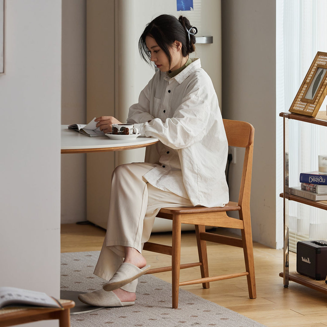 Scandinavian Cherry Wood Dining Chair MODO