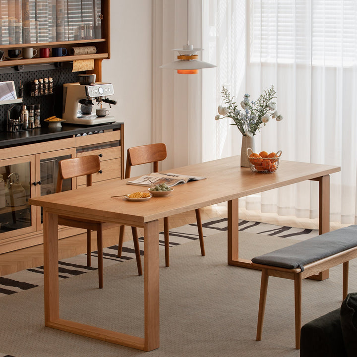 Scandinavian Cherry Wood Dining Table BLUE WHALE