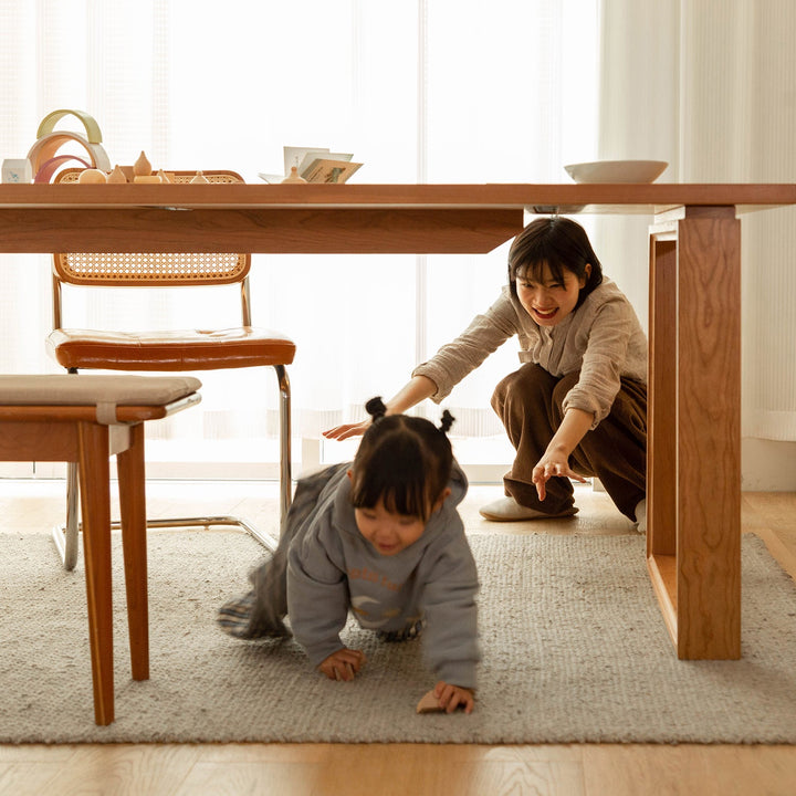 Scandinavian Cherry Wood Dining Table BLUE WHALE