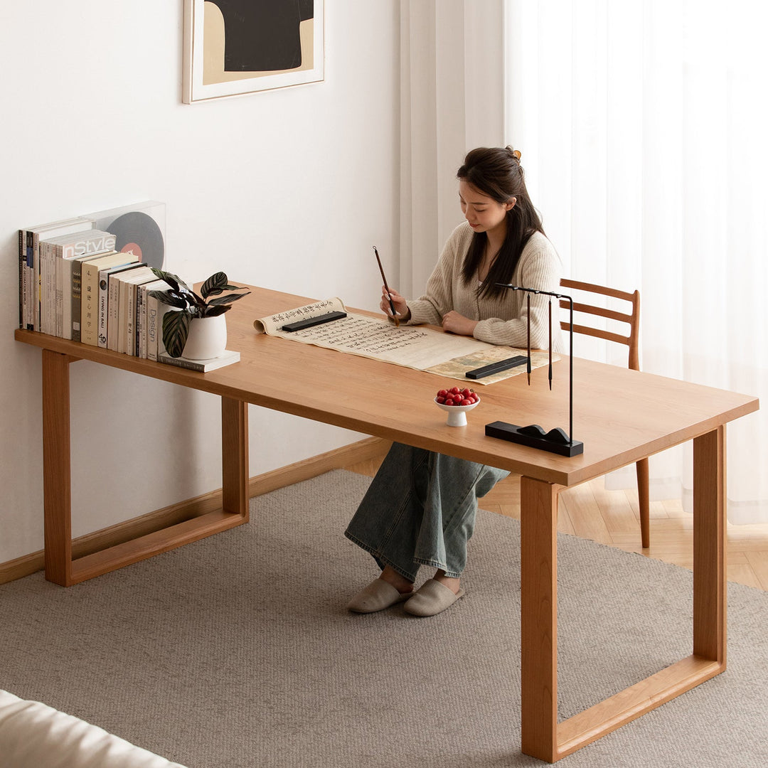 Scandinavian Cherry Wood Dining Table BLUE WHALE