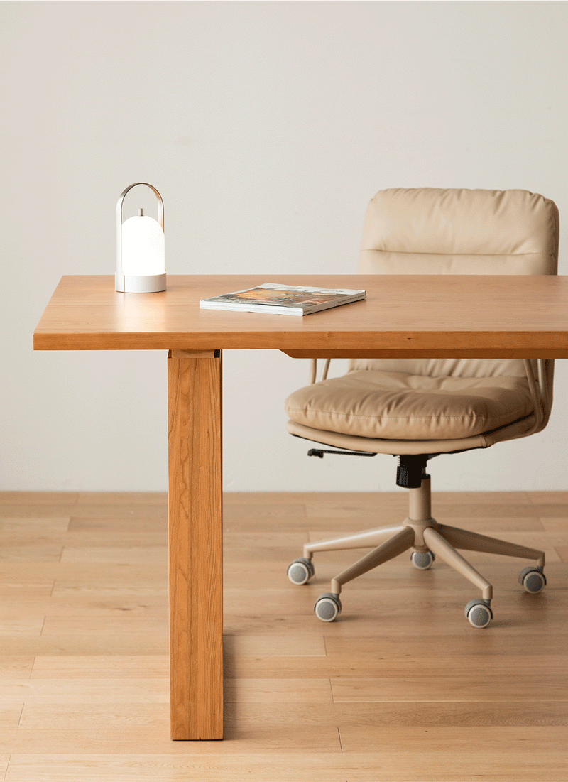 Scandinavian Cherry Wood Dining Table BLUE WHALE More Details and Instruction_5