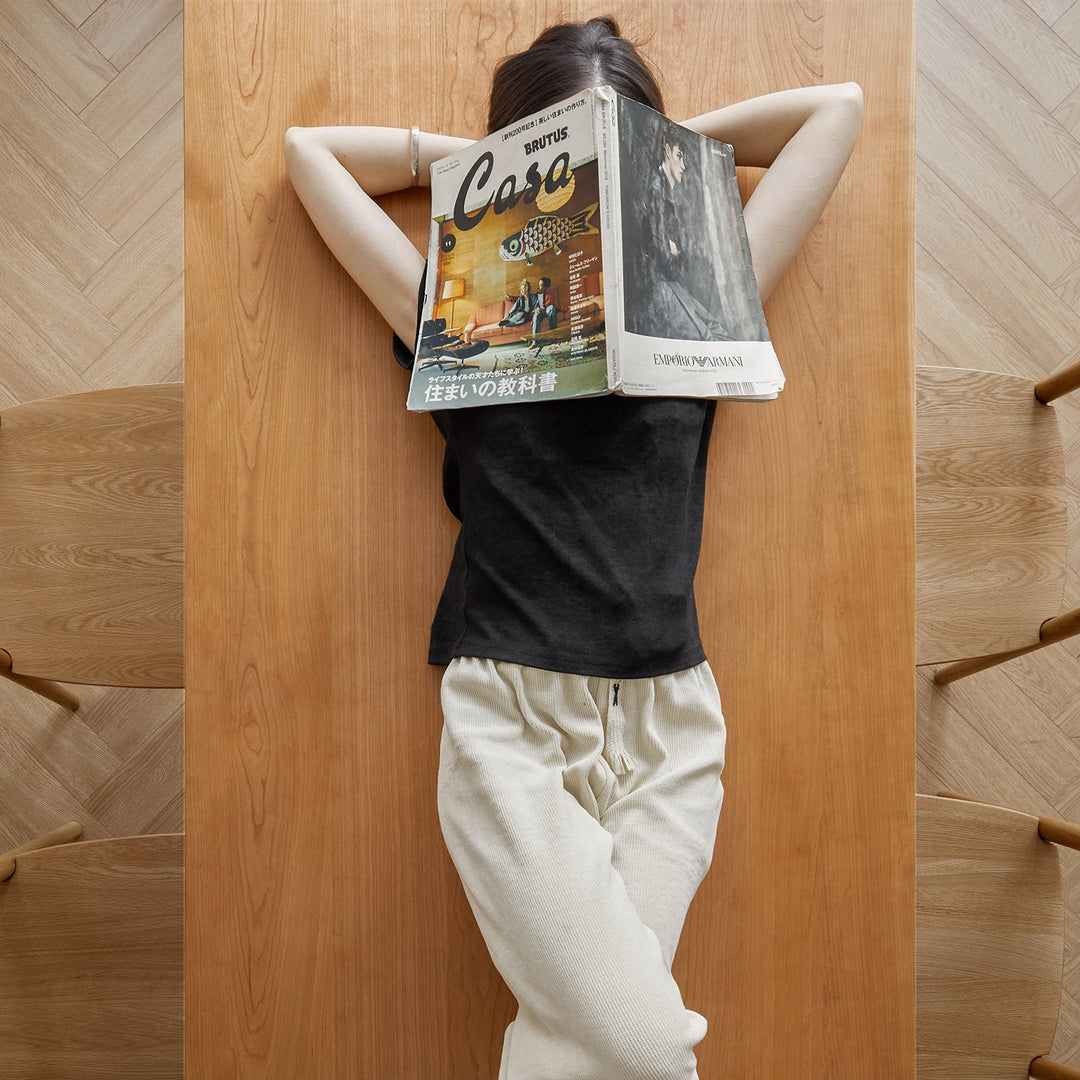 Scandinavian Cherry Wood Dining Table BLUE WHALE