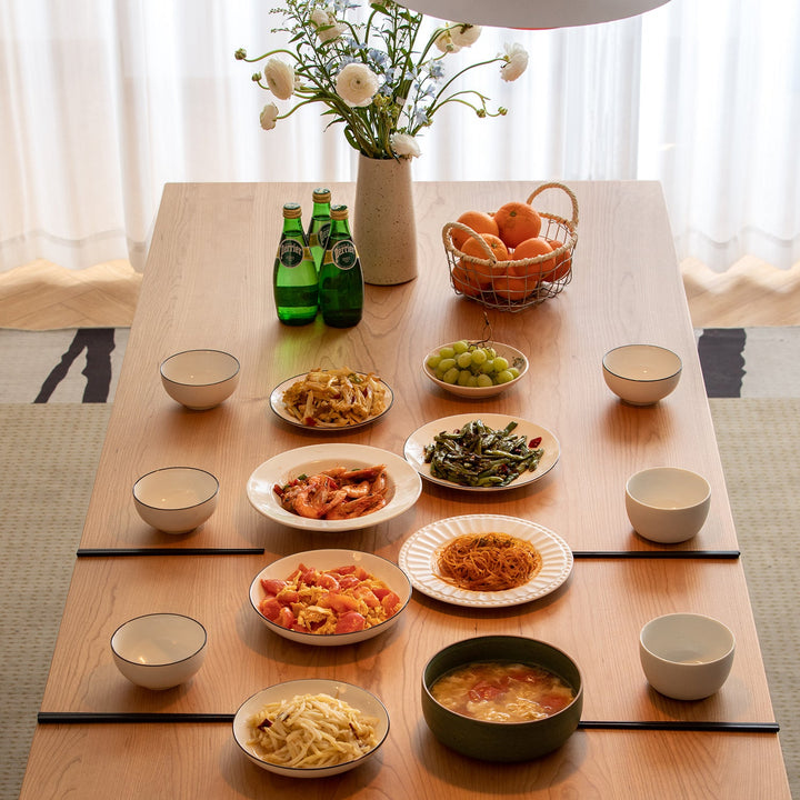 Scandinavian Cherry Wood Dining Table BLUE WHALE