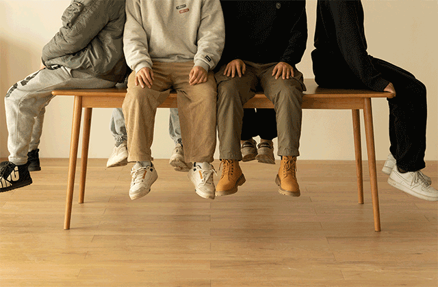 Scandinavian Cherry Wood Dining Table GREEN