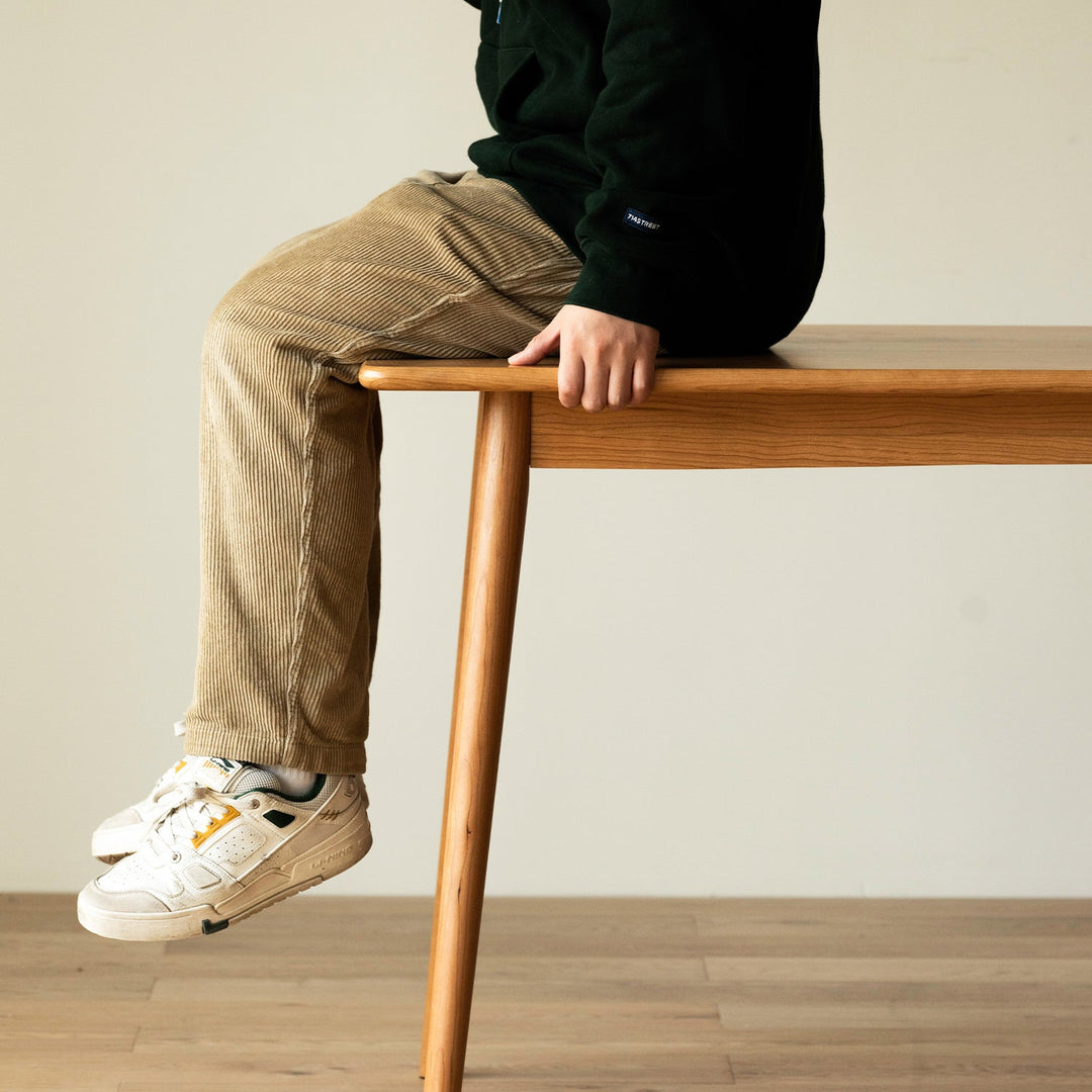 Scandinavian Cherry Wood Dining Table GREEN