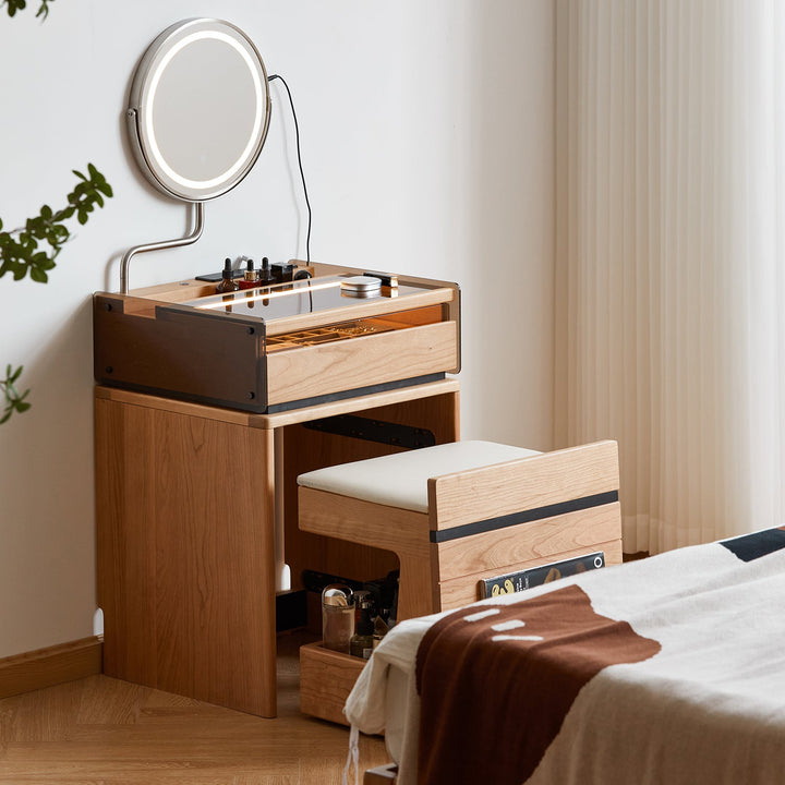 Scandinavian Cherry Wood Dressing Table MIRROR LAKE