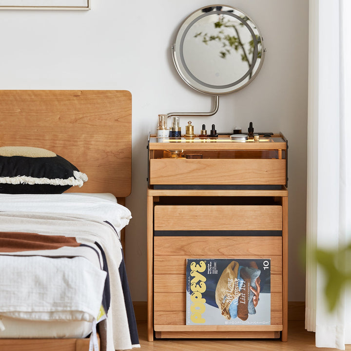 Scandinavian Cherry Wood Dressing Table MIRROR LAKE