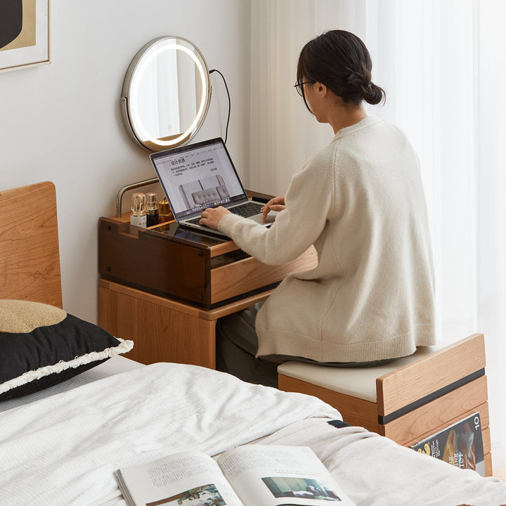 Scandinavian Cherry Wood Dressing Table MIRROR LAKE