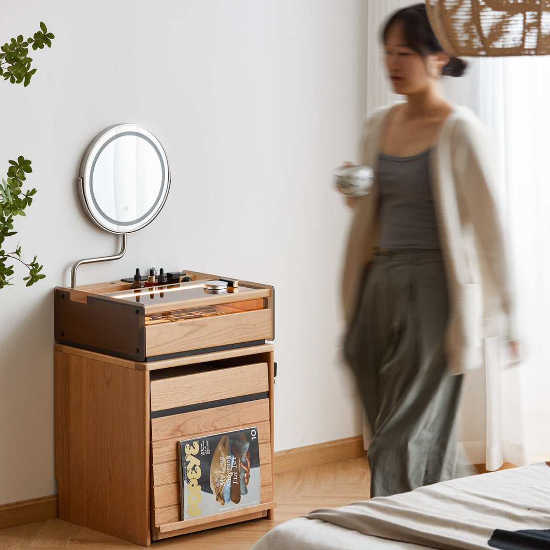 Scandinavian Cherry Wood Dressing Table MIRROR LAKE