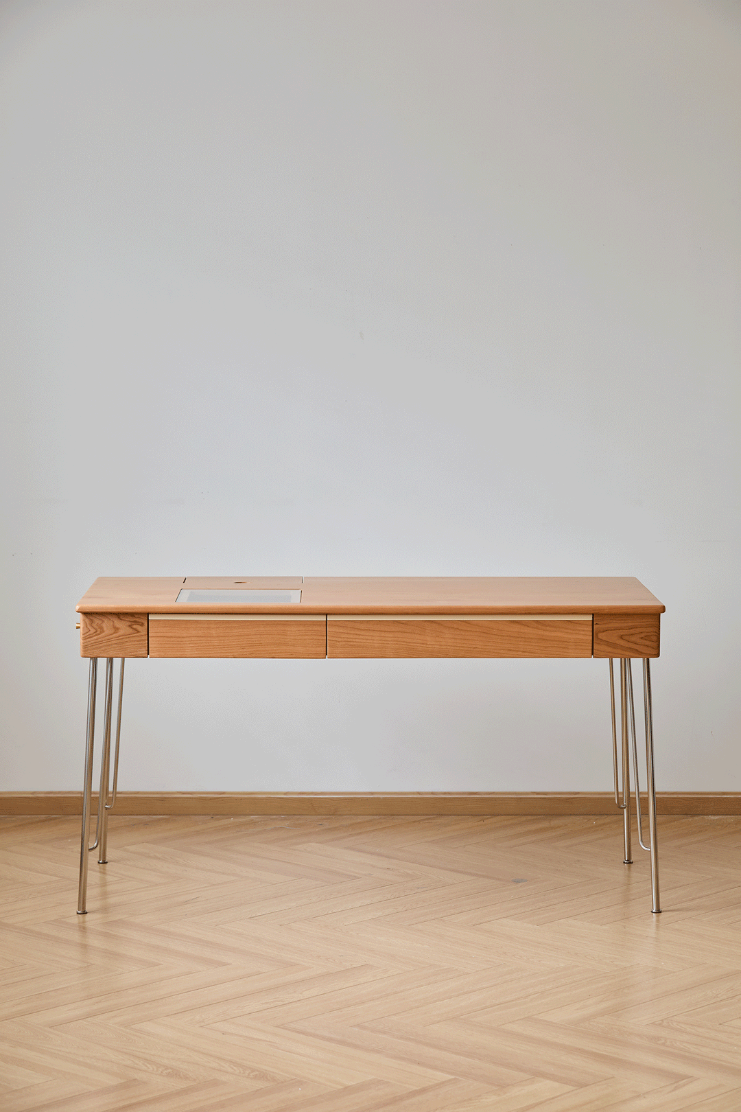 Scandinavian Cherry Wood Study Table TIMELESS
