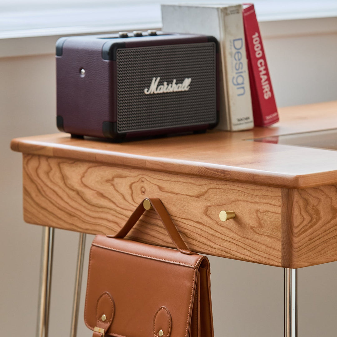 Scandinavian Cherry Wood Study Table TIMELESS