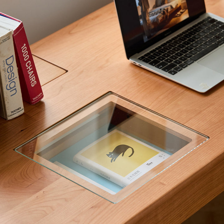 Scandinavian Cherry Wood Study Table TIMELESS