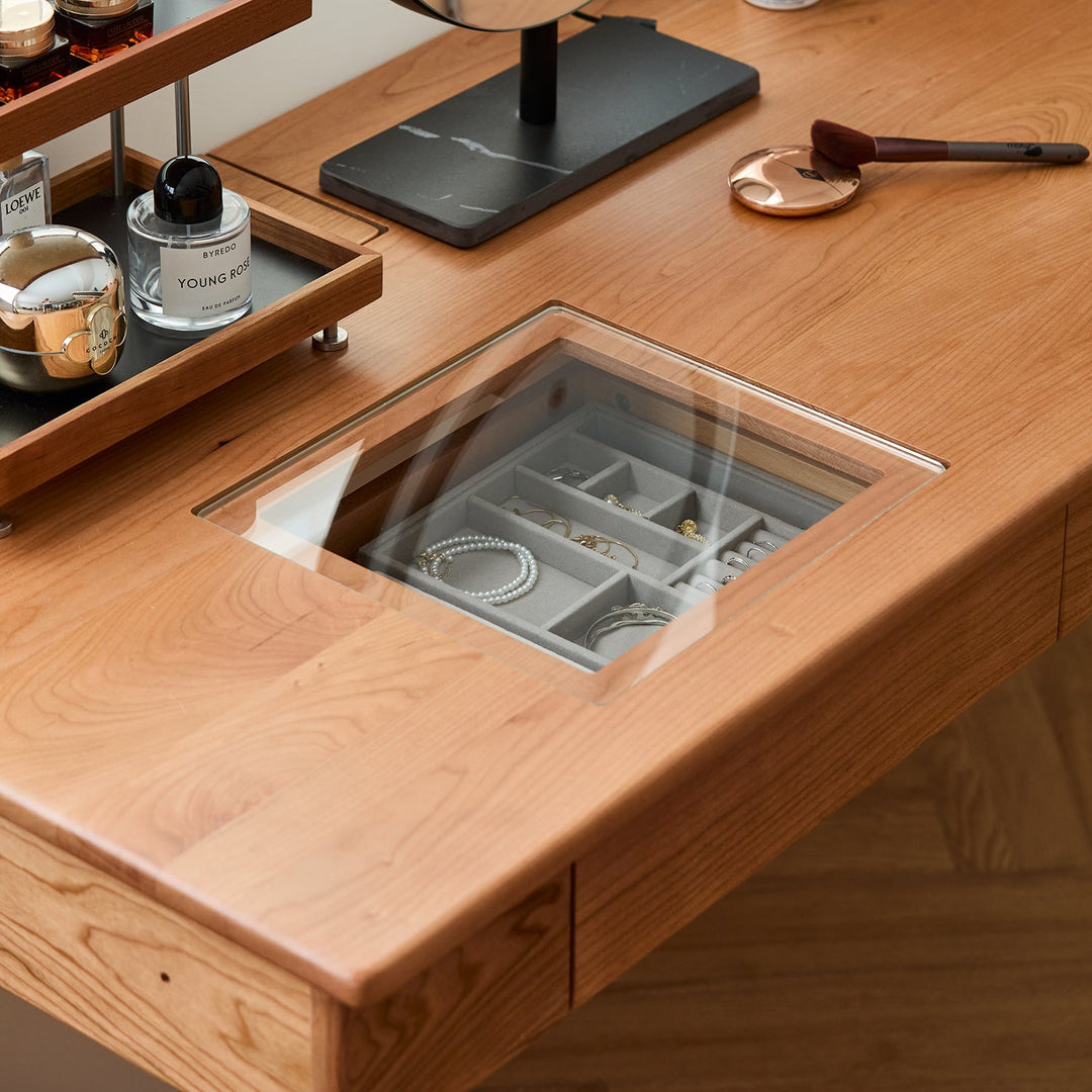 Scandinavian Cherry Wood Study Table TIMELESS