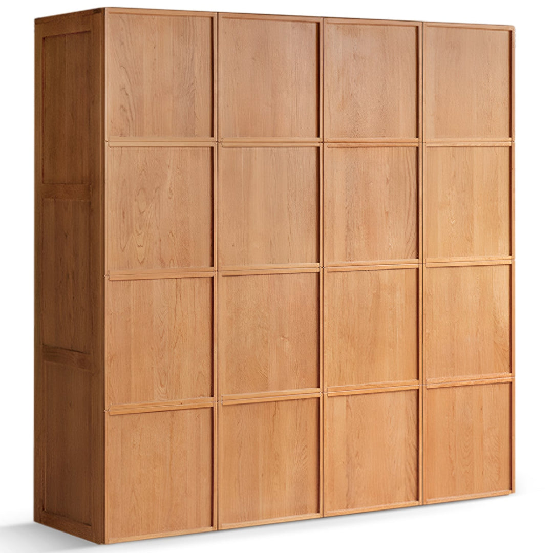 Scandinavian Cherry Wood Swing Door Wardrobe VERA