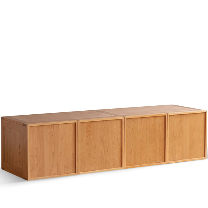 Scandinavian Cherry Wood Swing Door Wardrobe VERA