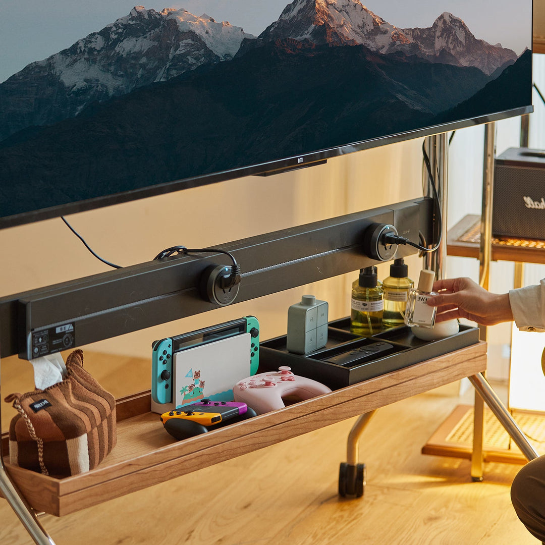 Scandinavian Cherry Wood TV Hanger HAL