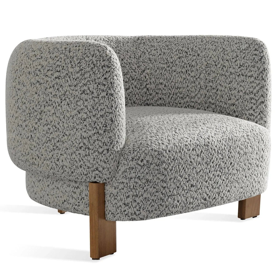 Scandinavian Chenille Velvet Fabric 1 Seater Sofa EMBRACE