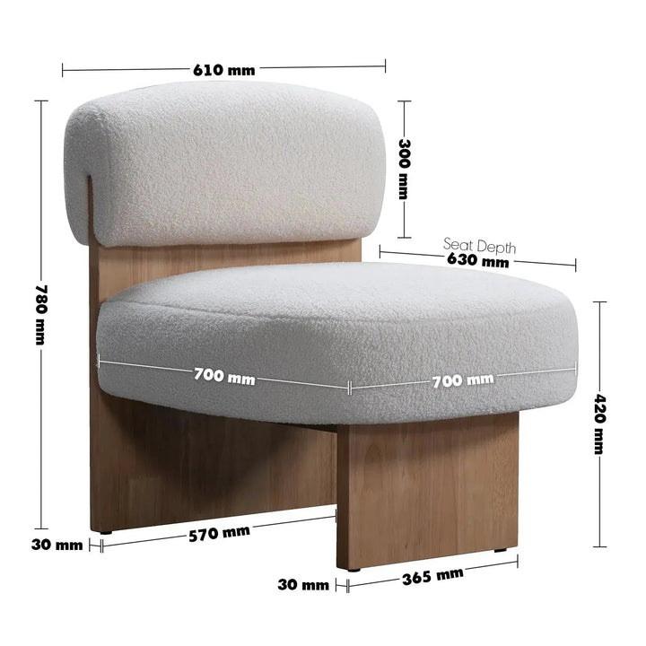 Cream sherpa fabric 1 seater sofa hygge size charts.