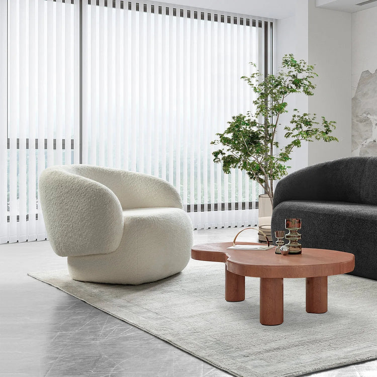 Cream Fabric 1 Seater Sofa OSLO Good to Know Preview-1