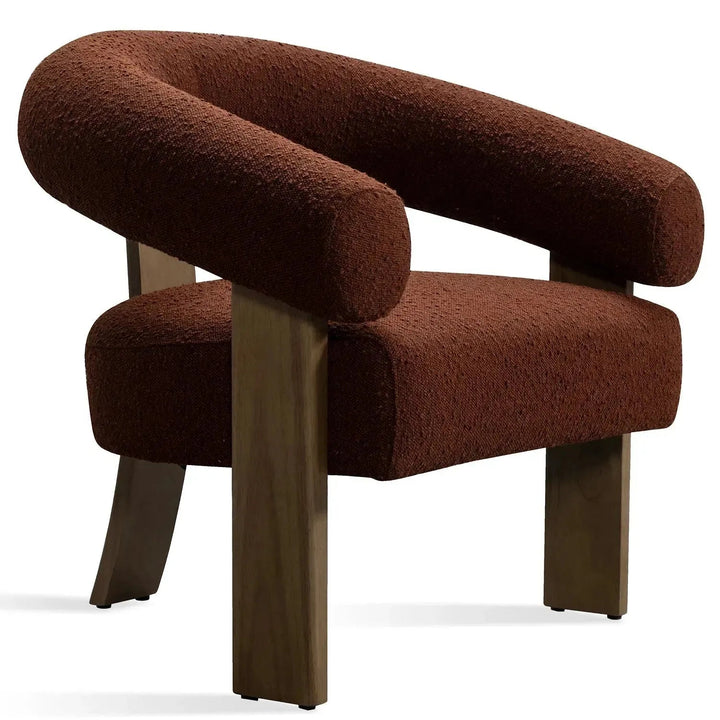 Japandi Boucle Fabric 1 Seater Sofa SERENITY