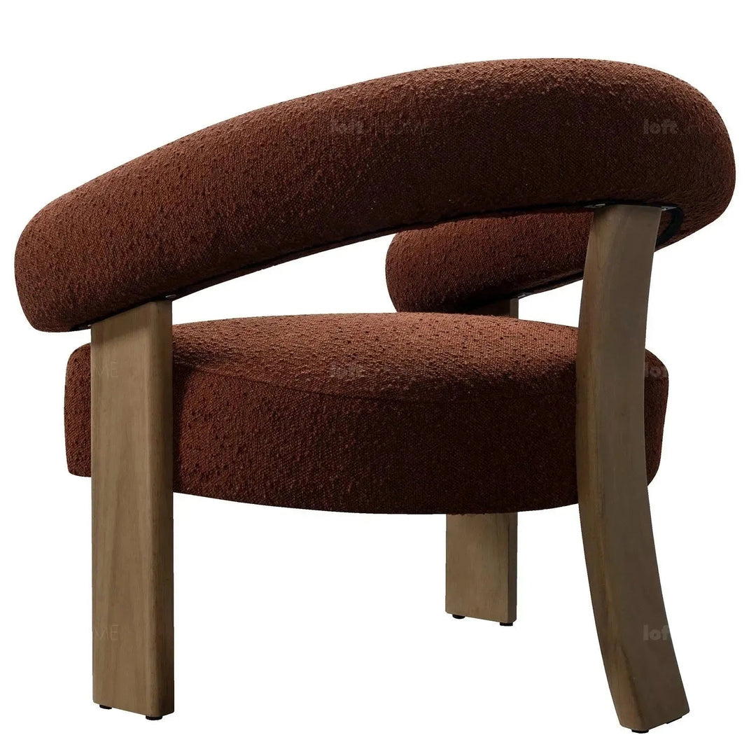 Japandi Boucle Fabric 1 Seater Sofa SERENITY