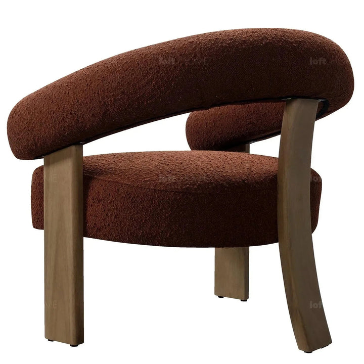 Japandi Boucle Fabric 1 Seater Sofa SERENITY