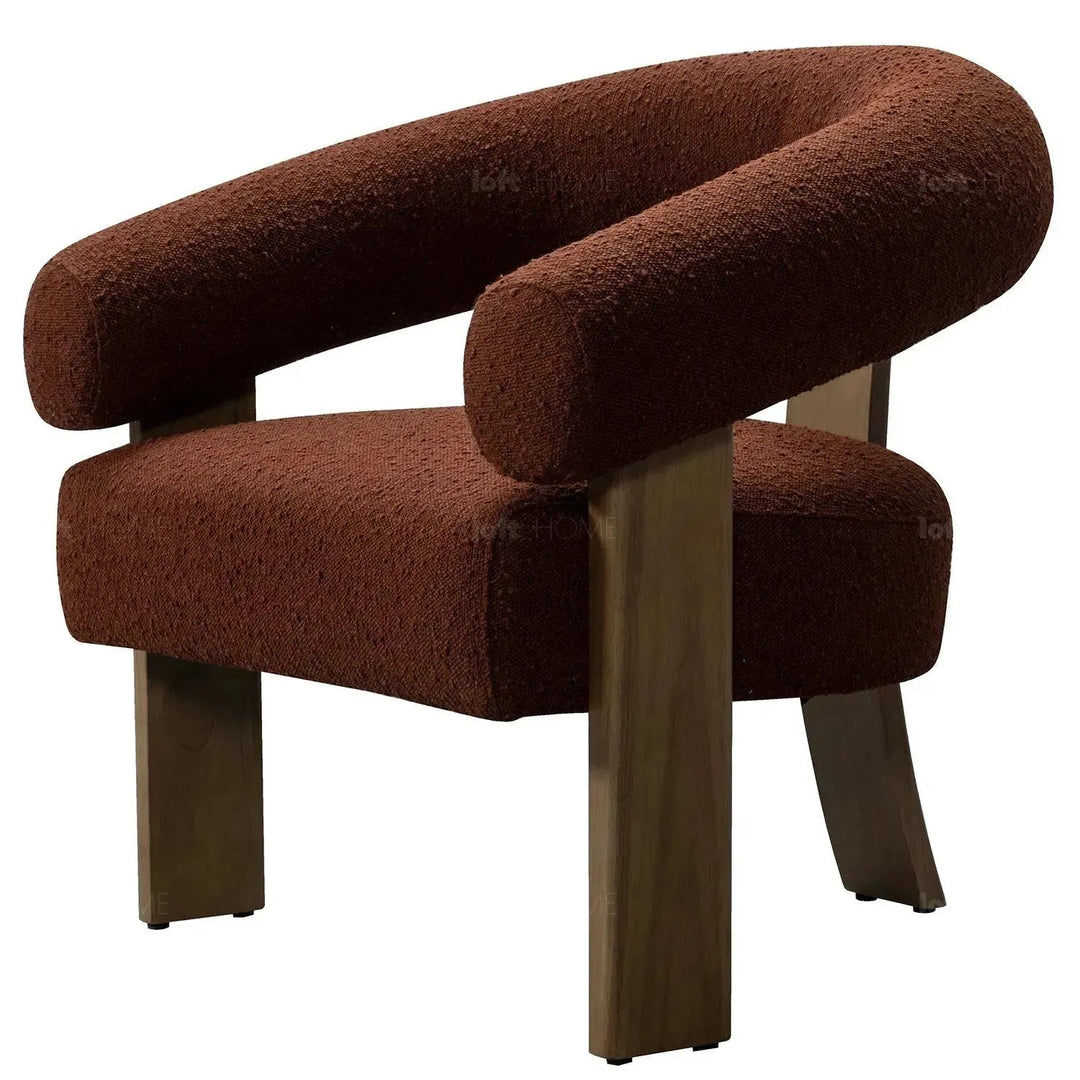 Japandi Boucle Fabric 1 Seater Sofa SERENITY