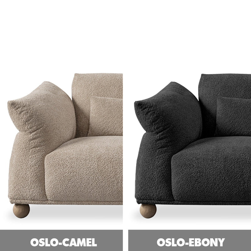 Cream Fabric 3 Seater Sofa FONDUE Color Swatches