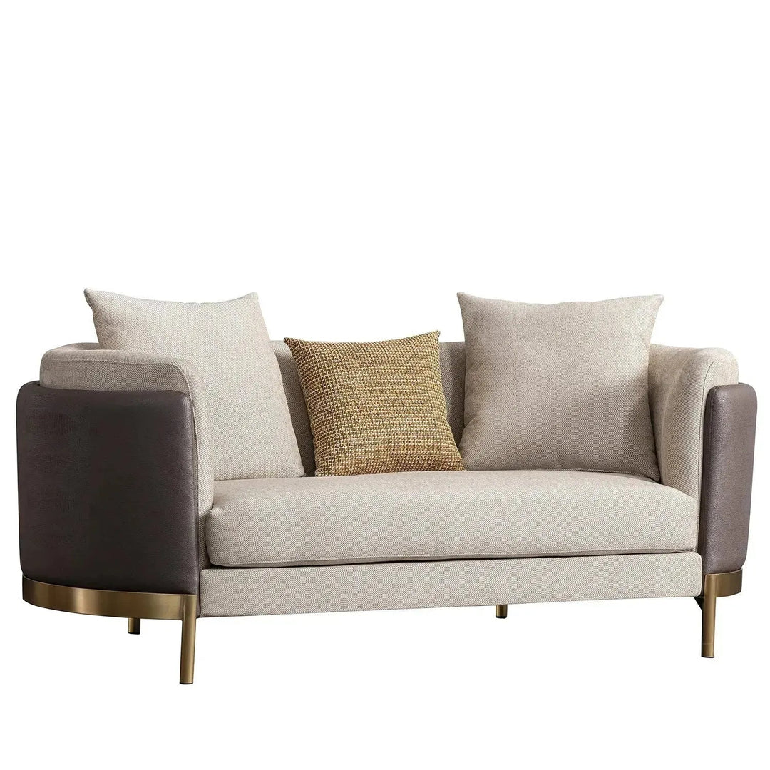 Modern fabric 2 seater sofa glamour with context.