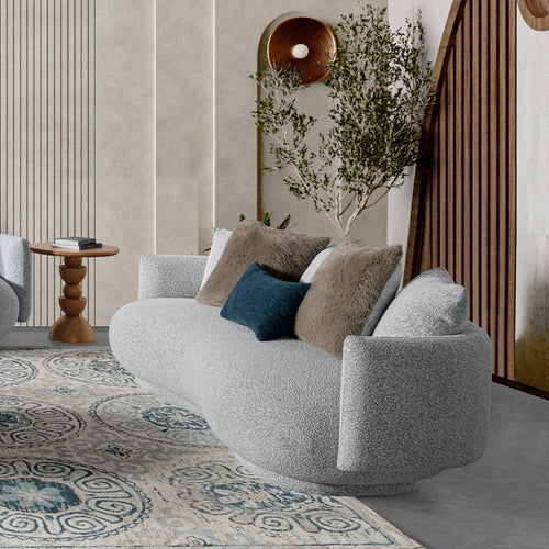 Cream Fabric 3 Seater Sofa HERITAGE Good to Know Preview-1