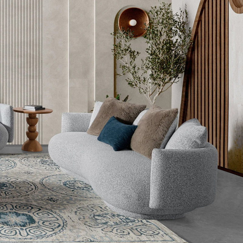 Cream fabric 3 seater sofa heritage primary product view.