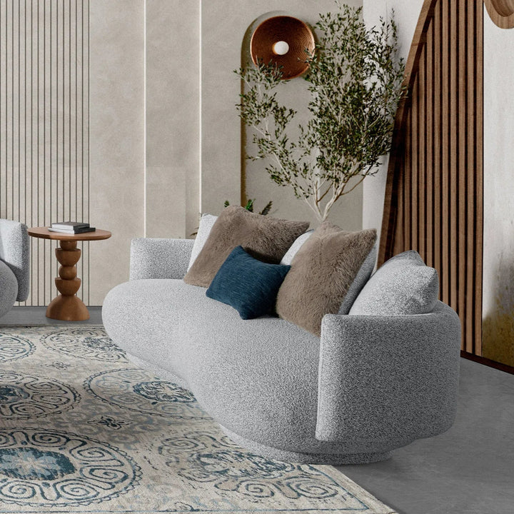Cream fabric 3 seater sofa heritage primary product view.