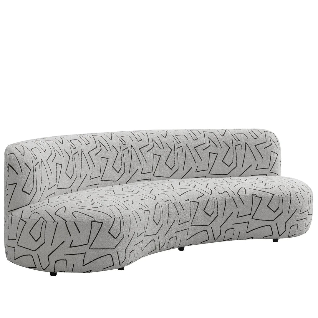 Modern fabric 3 seater sofa nostalgia conceptual design.