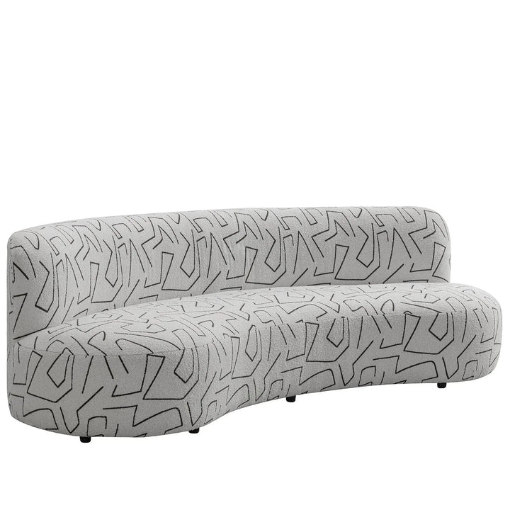 Modern fabric 3 seater sofa nostalgia conceptual design.