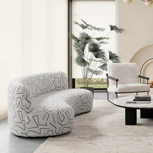 Modern Fabric 3 Seater Sofa NOSTALGIA Good to Know Preview-1