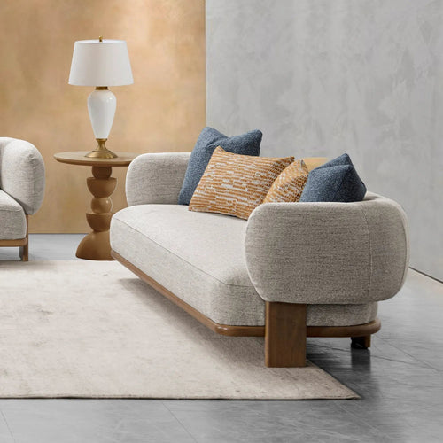 Scandinavian Fabric 3 Seater Sofa WALTZ Good to Know Preview-1