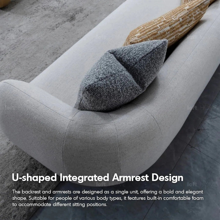 Scandinavian Fabric 3 Seater Sofa WALTZ