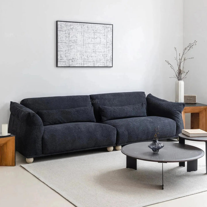 Cream Fabric 4 Seater Sofa FONDUE