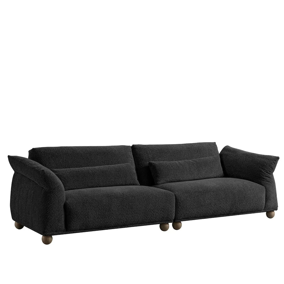 Cream fabric 4 seater sofa fondue detail 5.