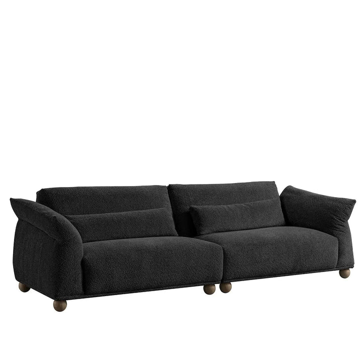 Cream fabric 4 seater sofa fondue detail 5.