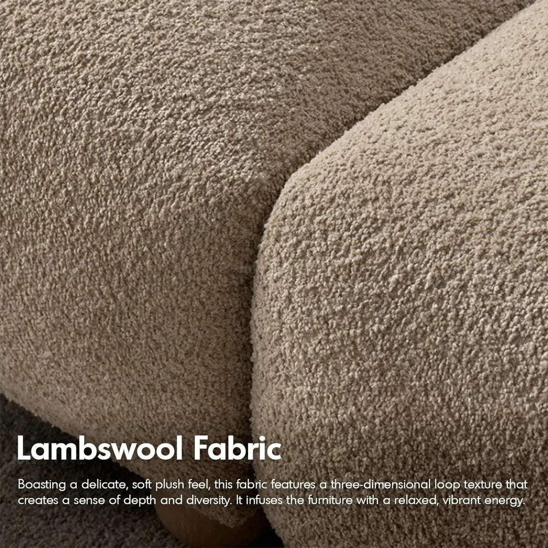 Cream Fabric 4 Seater Sofa FONDUE